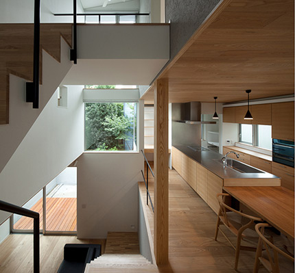 サムネイル:Fit建築設計事務所による東京の住宅「スキップフロアハウス」