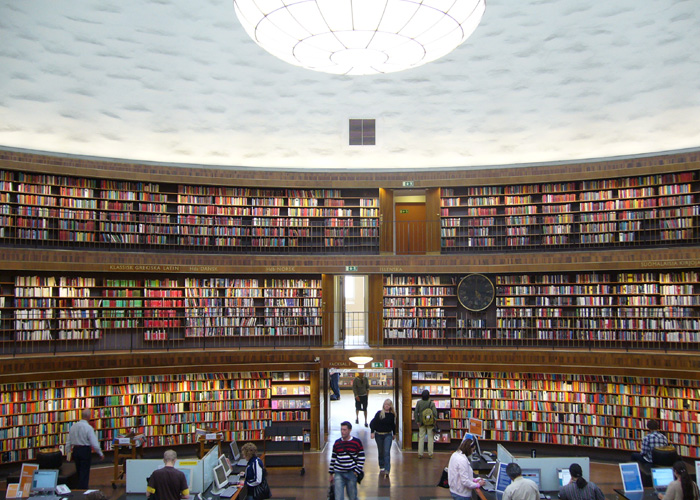 Stockholm city library/Gunnar Asplund