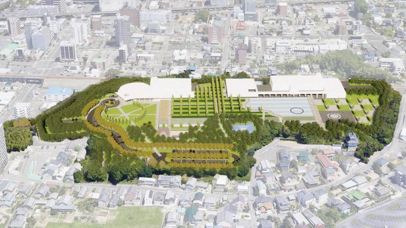 坂茂の設計で2024年の開館を予定している「豊田市博物館（仮称