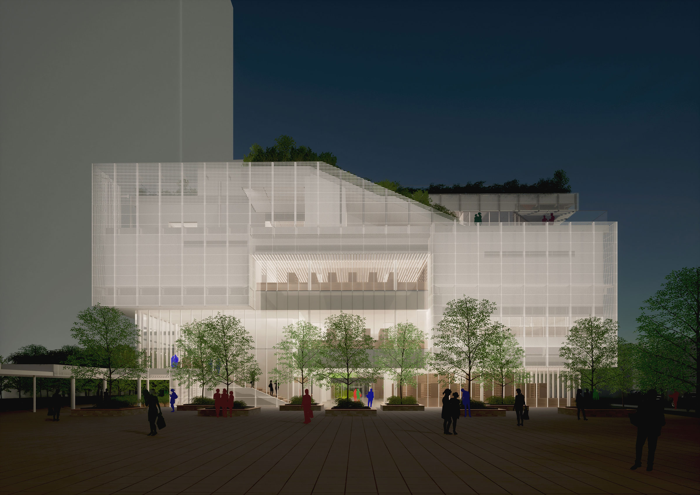 遠藤克彦建築研究所が設計を進めている、大阪の「(仮称) 門真市立生涯