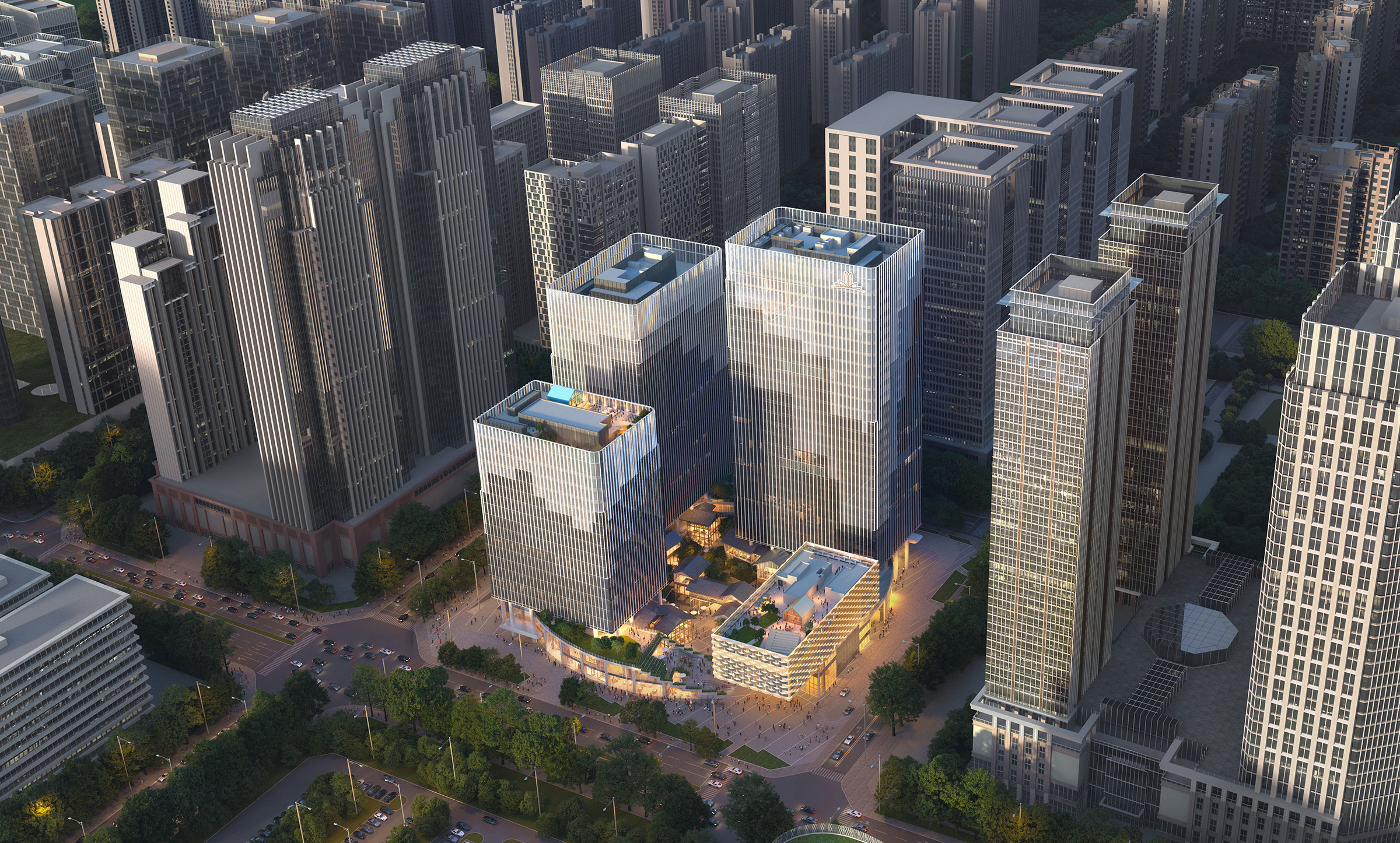 PLAN 1 MID 編 建築・工芸・都市 MVRDVによる、中国・成都市の複合施設「Chengdu Jiaozi Courtyard
