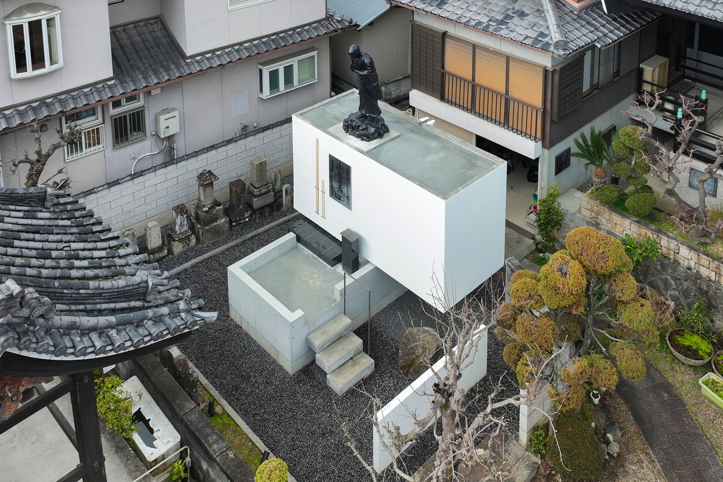 優美堂発行　南州翁之墓　南州翁居宅　鹿児島浄光明寺南州翁木像　6枚セット 多田正治アトリエによる、大阪・三島郡の「妙本寺 納骨堂 / 合祀墓